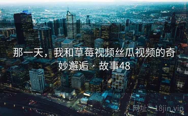 那一天,我和草莓视频丝瓜视频的奇妙邂逅 · 故事48