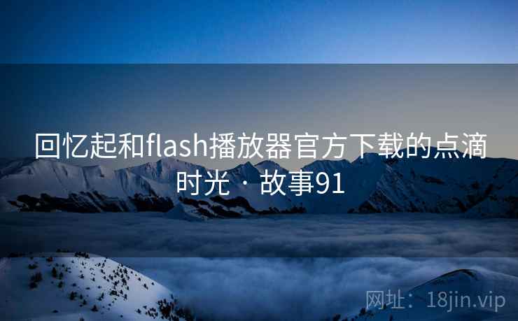 回忆起和flash播放器官方下载的点滴时光 · 故事91